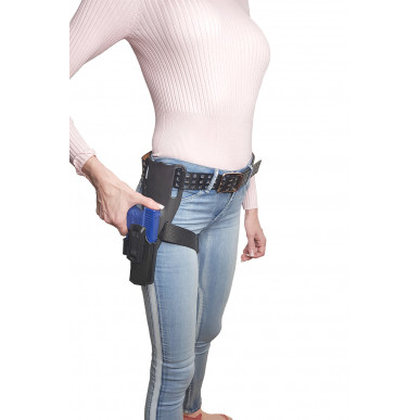 AM05 מחזיק ירך עבור Glock 24 שחור VlaMiTex