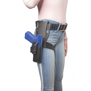 AM05 Bein Halterung für Glock 34 schwarz VlaMiTex