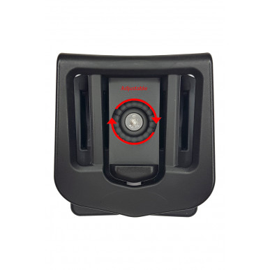 AM06 Porta Caricatore Doppio Rotante per Glock 25 nero VlaMiTex