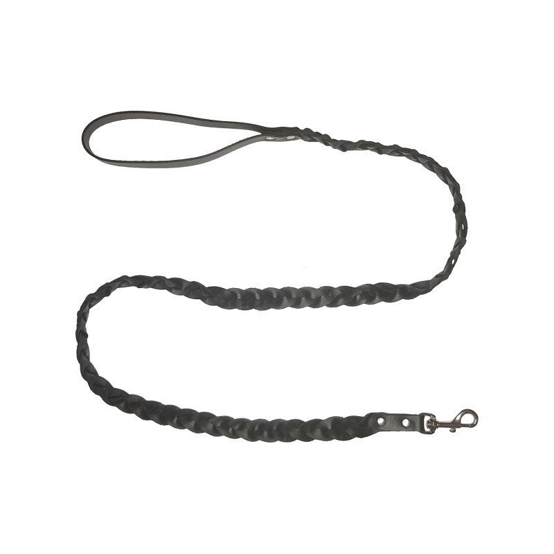 D1 犬 用リード 革製 黒 200cm VlaMiTex