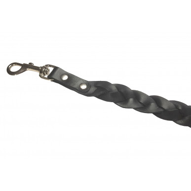 D1 Guinzaglio in pelle nero 200 cm VlaMiTex