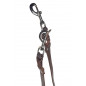 D2 Adjustable Leather Dog Leash Brown VlaMiTex