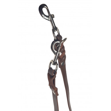 D2 Adjustable Leather Dog Leash Brown VlaMiTex