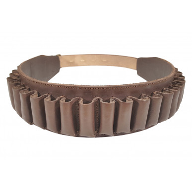 J46 Ceinture à cartouches en cuir véritable marron calibre 12 taille 85-110 cm VlaMiTex