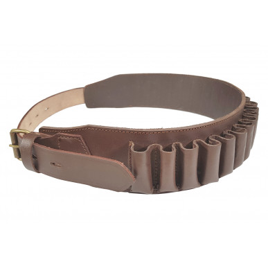 J46 Ceinture à cartouches en cuir véritable marron calibre 12 taille 85-110 cm VlaMiTex