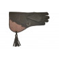 J52 Luva de Falcoaria em Couro Preto VlaMiTex