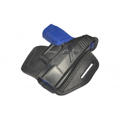 B6 Holster en cuir pour Springfield Hellcat noir VlaMiTex