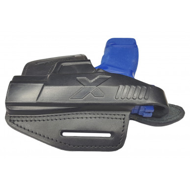 B6 Leather Holster for Springfield Hellcat Black VlaMiTex