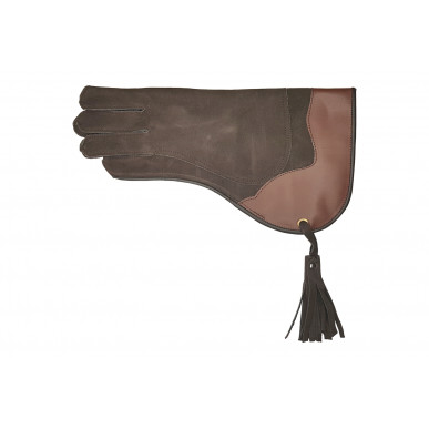 J54 Gant de fauconnier en cuir marron VlaMiTex