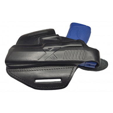 B19 Кожен кобур за Smith & Wesson M&P 2.0 черен VlaMiTex