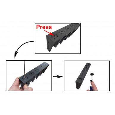 H12 Waffenschrank Halterung Kalashnikov Magazine AK AKM und Saiga für MagPul PMAG 7,62 und 5,45