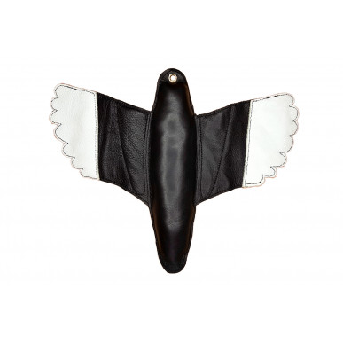 J58 Federspiel Esca per Addestramento di Falchi 110g Nero/Bianco