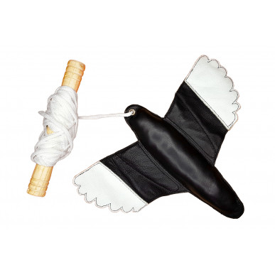 J58 Federspiel Cebo para Entrenamiento de Halcones 110g Negro/Blanco