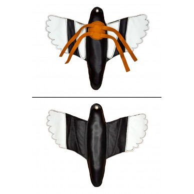 J58 Leurre Federspiel pour l'entraînement des faucons 110g Noir/Blanc