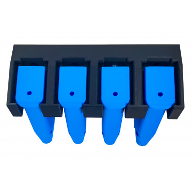 H1 Support de magasin pour coffre-fort pour armes pour chargeurs 9 mm et .40 S&W (double rangée) armoire à fusils