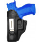 Funda de cuero IWB 3Li para Walther Q4 negra para zurdos VlaMiTex
