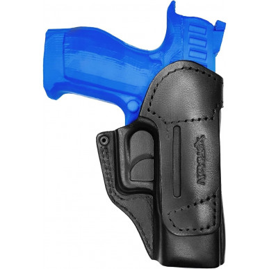 IWB 3Li Holster en cuir pour Walther Q4 noir pour gauchers VlaMiTex