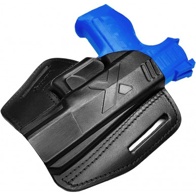 U5 Holster en cuir à dégagement rapide pour Walther Q4 noir VlaMiTex