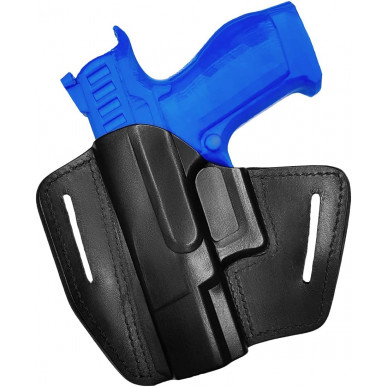 U5 レザー スピードドローホルスター Walther Q4 用 黒 VlaMiTex