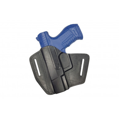 U5 Funda de cuero de extracción rápida para Walther PPQ M2 negra VlaMiTex