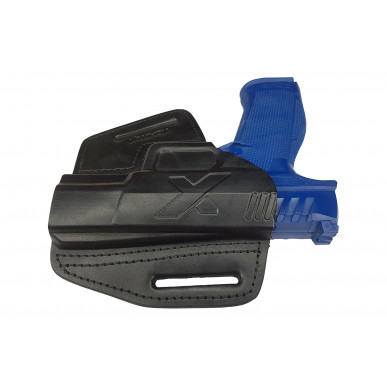 U5 Holster en cuir à dégainement rapide pour Walther PDP canon 4 pouces noir VlaMiTex