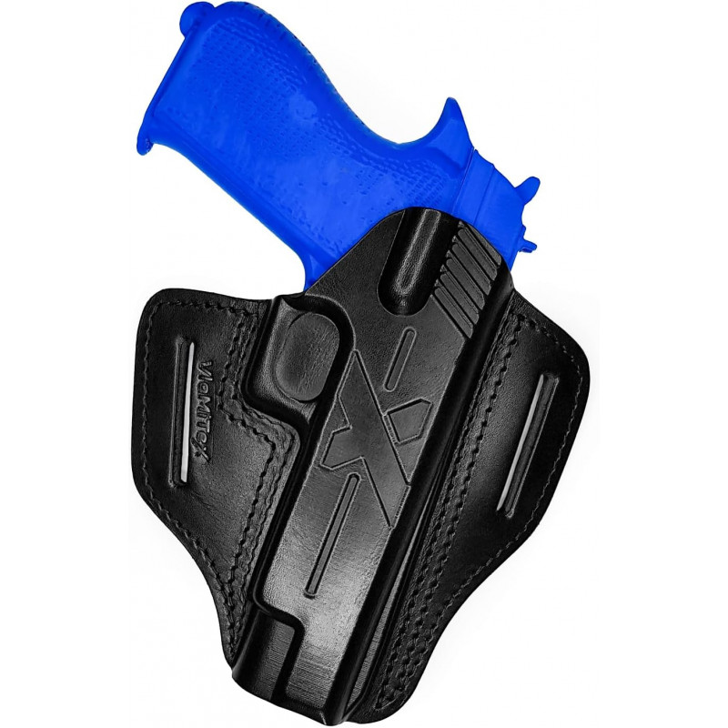 U23 Skórzana Kabura do Sig Sauer P210 czarna VlaMiTex