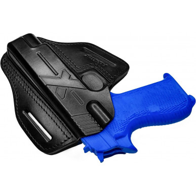 U23 レザー ホルスター Sig Sauer P210 用 黒 VlaMiTex