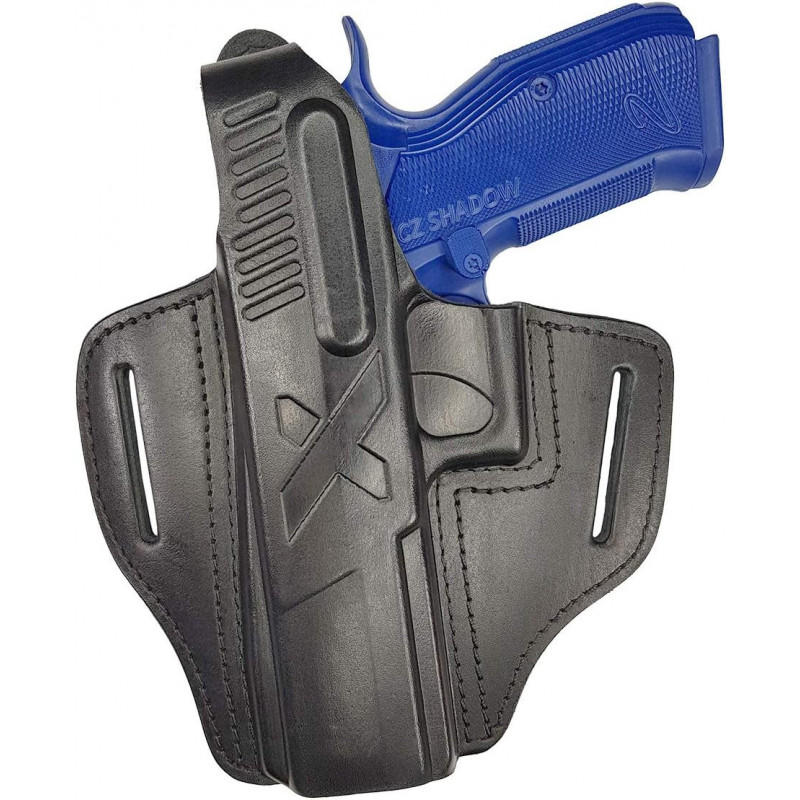 B15Li Holster en cuir pour CZ SP-01 Shadow gaucher VlaMiTex