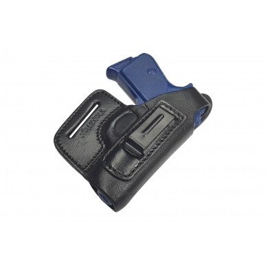 OWB / IWB 5-5 حافظة جلدية لـ Walther PPK/S سوداء VlaMiTex