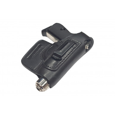 OWB / IWB 5-5 Кожен кобур за Walther PP Manurhin черен VlaMiTex