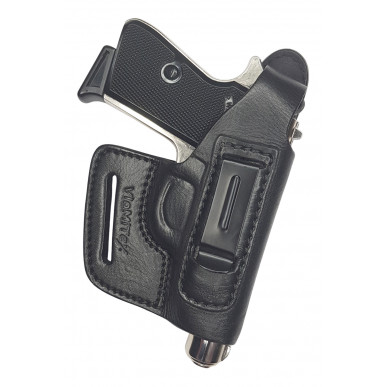 OWB / IWB 5-5 Holster en cuir pour Walther PP Manurhin noir VlaMiTex