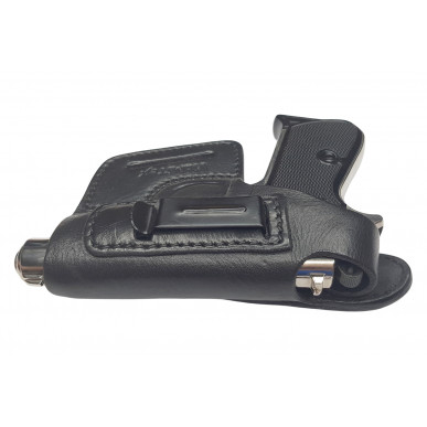 OWB / IWB 5-5 kožené puzdro pre Walther PP Manurhin čierne VlaMiTex