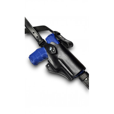 SD 5 Leder Schulterholster für HK SFP9 VP9A1K mit Red Dot (Rotpunkt-Visier) schwarz VlaMiTex