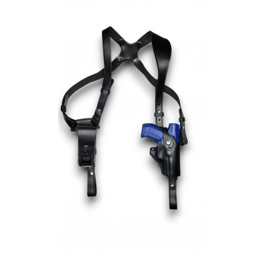 SD 5 Holster d'épaule en cuir pour Walther P99 avec Red Dot (viseur point rouge) noir VlaMiTex