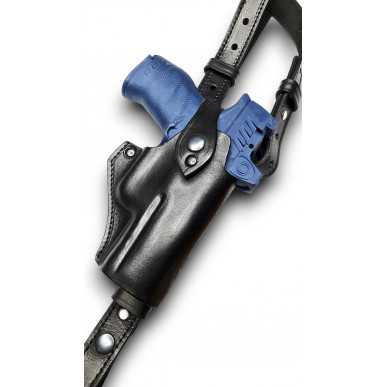 SD 5 Holster d'épaule en cuir pour Walther PDP pour canon de 4,2 avec Red Dot (viseur point rouge) noir VlaMiTex