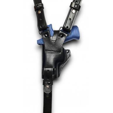 SD 5 נרתיק כתף מעור עבור CZ P-10c עם Red Dot (כוונת נקודה אדומה) שחור VlaMiTex