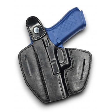 B37 Coldre de Couro para Glock 17 / 22 / 31 com Red Dot