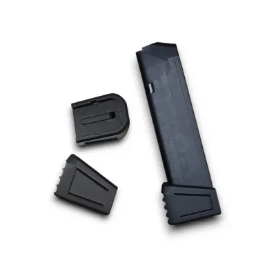 MB-17/19 Ensemble 2 x Base de Chargeur Allongée pour Magazines Glock VlaMiTex