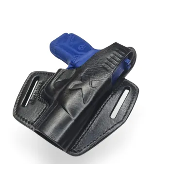 B6 kožené pouzdro pro Ruger MAX 9 černé VlaMiTex