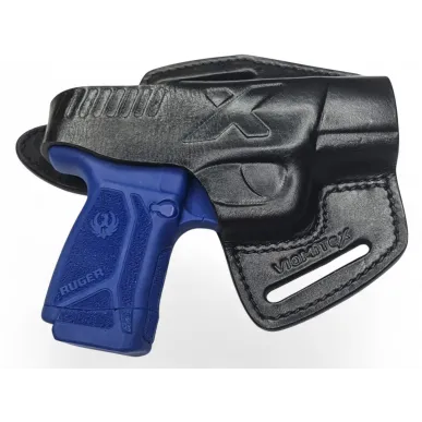 B6 kožené pouzdro pro Ruger MAX 9 černé VlaMiTex