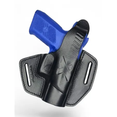 Leather Holster for CZ 75 P-07 Duty OWB – Right-Handed with Snap Button