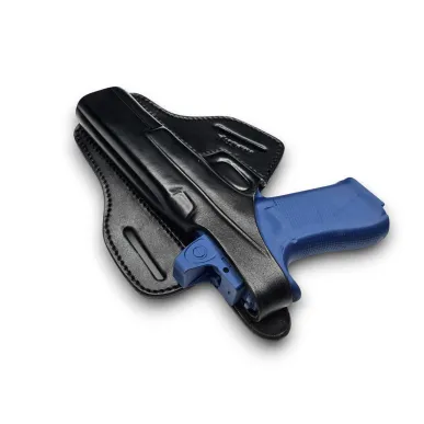 B34 Leder Holster für Glock 35 schwarz VlaMiTex