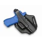 B45 Cross-Draw OWB Leder Holster für Glock 22 inkl. MOS Optic-Ready mit Red Dot