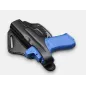 B45 Cross-Draw OWB Leder Holster für Glock 22 inkl. MOS Optic-Ready mit Red Dot