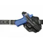 B45 Cross-Draw OWB Leder Holster für Glock 32 inkl. MOS Optic-Ready mit Red Dot