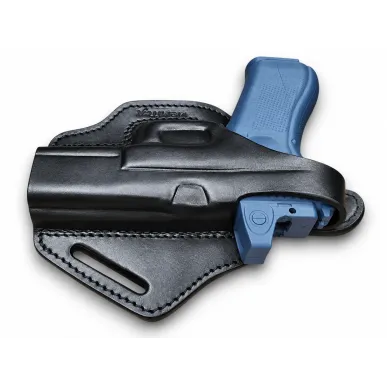 B45 Cross-Draw OWB Leder Holster für Glock 45 inkl. MOS Optic-Ready mit Red Dot