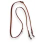 D2 Adjustable Leather Dog Leash Brown VlaMiTex
