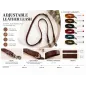 D2 Adjustable Leather Dog Leash Brown VlaMiTex