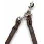 D2 Adjustable Leather Dog Leash Brown VlaMiTex