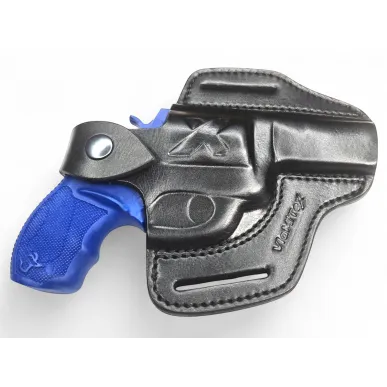 R2 Leder Revolver Holster für Taurus 856 Lauf 3 Zoll schwarz VlaMiTex